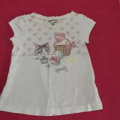 my FAM 猫プリント Tシャツ 100サイズ