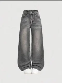SHEIN ワイドレッグデニムパンツ12Y