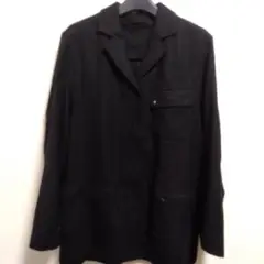 アイグナーのマニッシュなブラックウール薄手のジャケット