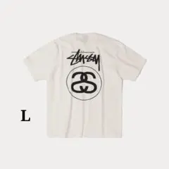 stussy STOCK LINK TEE PIGMENT DYED ナチュラル