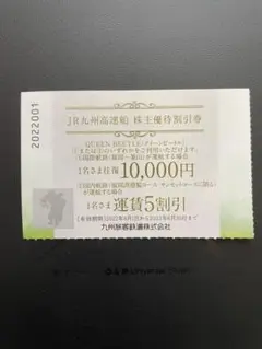 JR九州高速船 株主優待券のみ