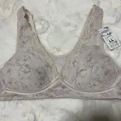 夏用涼しいブラ　楽ちん　ナイトブラ　花柄レース装飾ブラジャー LLサイズ