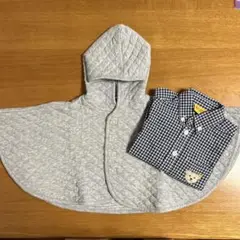 ベビー　ポンチョ　ブラウス　セット