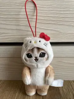 ハローキティ 猫コスチューム マスコット