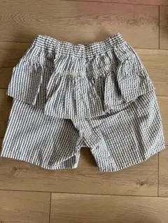 RUGGETWORKストライプ フリル付きショートパンツ 100cm