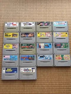 【ジャンク】スーパーファミコン　ソフト　１８本セット