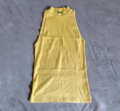 未使用品 BENETTON ノースリーブイエロー