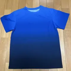 UNIQLO ユニクロ　DRY-EX 青のグラデーション Tシャツ 160