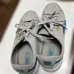 PUMA ストライプデザイン スニーカー グレー