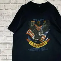 USA製90sヴィンテージTシャツ！シングルステッチ　ブラック半袖古着XL729
