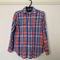 チェックシャツ ネルシャツ キッズ　150cm