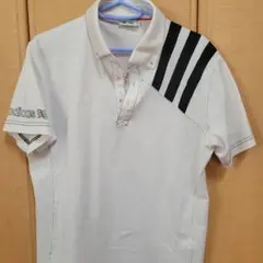 adidas ホワイト ポロシャツ Lサイズ