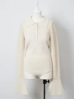 Meshed Knit Leotard