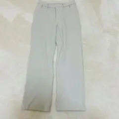 UNIQLO ベージュ アイボリー グレージュ パンツ Ｌ LL ストレート