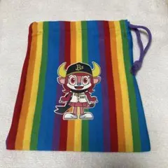 オリックス　ベルちゃん　巾着　レインボー