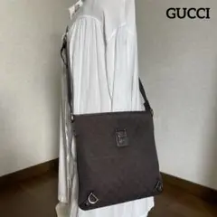 ◇ GUCCI グッチ ショルダーバッグ GGキャンバス ブラウン ◇