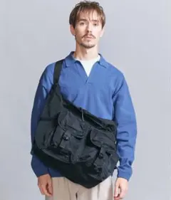 【別注】＜BAICYCLON＞ ナイロン マルチポケット ショルダーバッグ