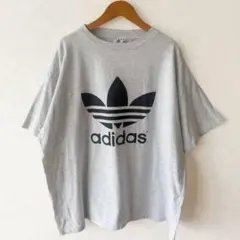 adidas万国旗タグ トレフォイル ロゴ Tシャツ L