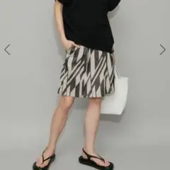 ADAM ET ROPE ジャガードハーフパンツ