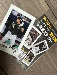 ホークス Sh20th ステッカー 柳田悠岐選手