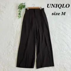 UNIQLO✨ユニクロ（M）ハイウエストドレープワイドストレートパンツ