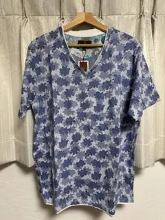 【未使用】DISTINCTION MEN'S BIGI製 花柄 Tシャツ