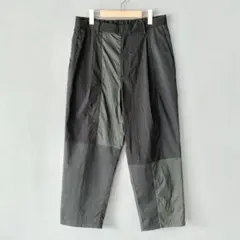 KIMMY パッチワーク ブラッククロップド ナイロン イージーパンツ キミー