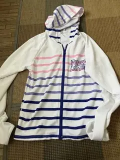 PINK LATTE ストライプラッシュガード 150cm