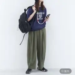studioCLIP ボリュームギャザーイージーパンツ
