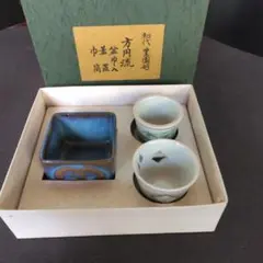 氷炉　煎茶　小川後楽　書染付算木透氷炉(涼炉) 共箱付　煎茶道具　小川流煎茶道具 senntyadougu-25_1.jpg?v=