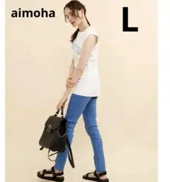 新品未使用　aimoha アイモハ　ストレッチ　美脚　レギンスパンツ L