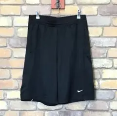 SP1-019【USA限定 ナイキ】刺繍ロゴ ブラック ハーフパンツ★NIKE