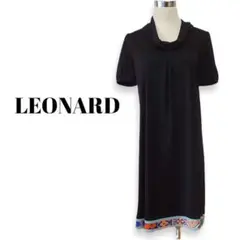 レオナール、ジャージーワンピース、サイズ2、M、9号。LEONARD