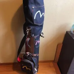 超希少　良品　エビス　エヴィス　EVISU デニム　本革レザー　かキャディバッグ m29192115893_1.jpg?1730939114