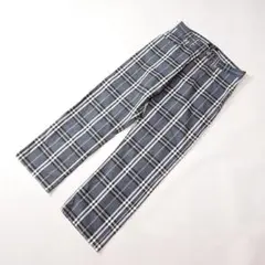 BURBERRY バーバリー ノヴァチェック グレー コットンパンツ