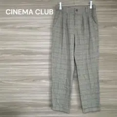 CINEMA CLUB 【M】 グレー　パンツ　グレンチェック　オフィス　通勤