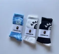 新品 アベイシングエイプ ソックス 3点