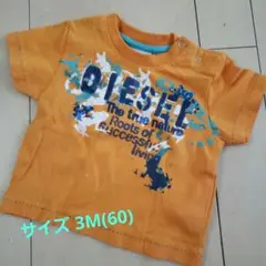 DIESEL オレンジ Tシャツ 3M