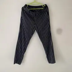 UNIQLO ネイビー ストライプ スラックス