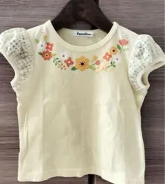 ファミリア 花柄刺繍 Tシャツ 100cm