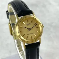 【稼働/新品ベルト/美品】CITIZEN シチズン クォーツ腕時計 エコドライブ