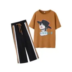 【新品・未使用】黄土色セットアップ