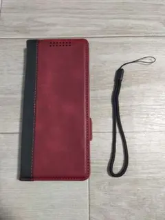 Xperia 1 IV ケース 手帳型 スタンド機能 レッド