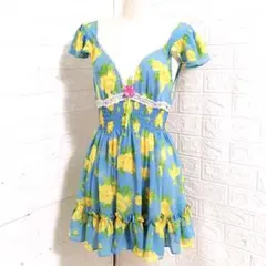 BETSEY JOHNSONローズ柄 ルームウェア　S