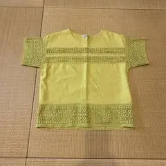 ローズバット　イエロー レース　半袖Tシャツ