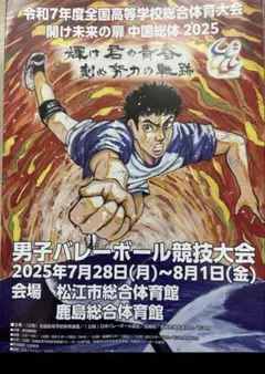 インターハイ プログラム 中国総体 男子バレーボール