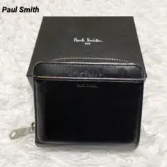 Paul Smithポールスミス 二つ折り財布 ブラック マルチカラー
