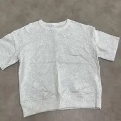 GU スウェットTシャツ ライトグレー 130