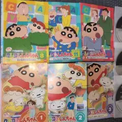 クレヨンしんちゃん　DVD　第9期8,11,12, 7期1,2,3の6本
