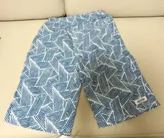 coen kids ハーフパンツ 水着 青系ストライプ 150